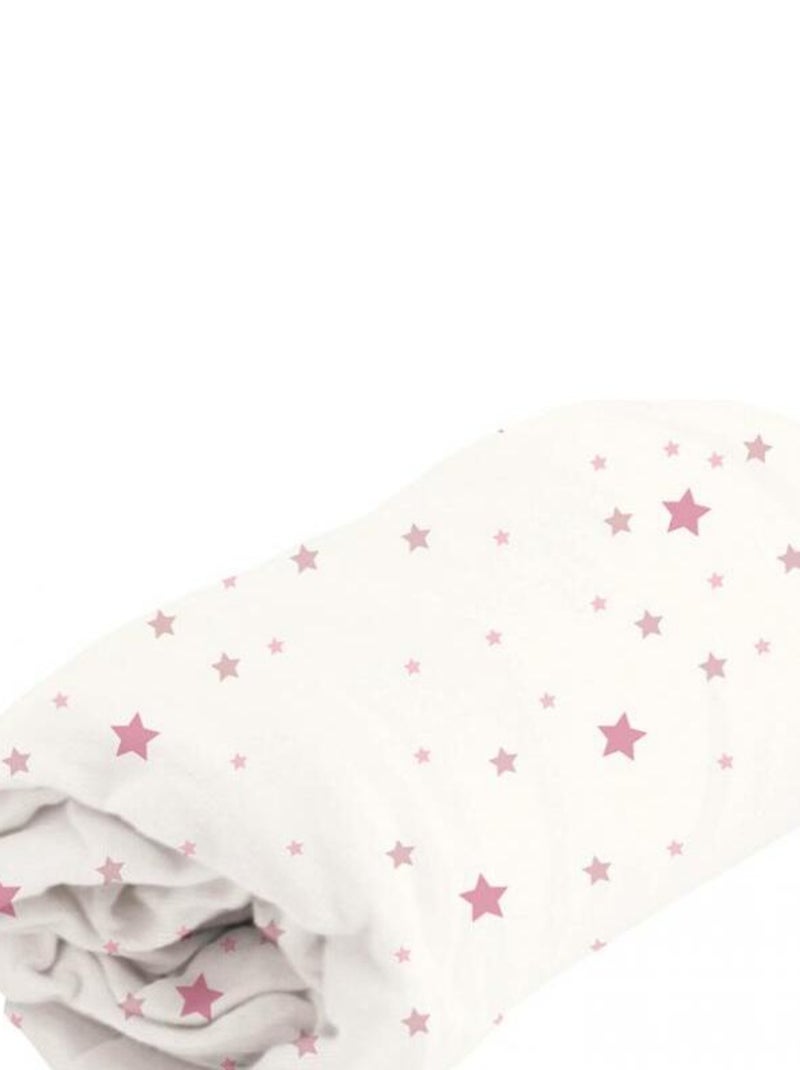 Drap housse étoile Jolly (70 x 140 cm) Rose - Kiabi