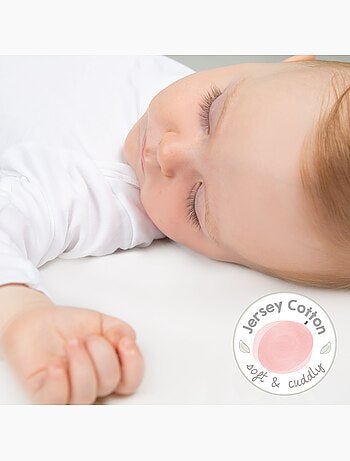 Drap-housse extensible en coton bio 'safe asleep®' - ROBA