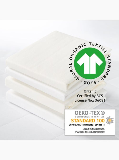Drap-housse extensible en coton bio 'safe asleep®' - ROBA - Kiabi