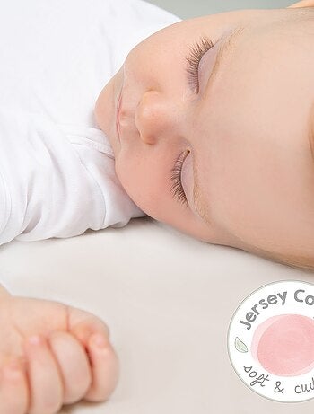 Drap housse extensible en coton bio 'safe asleep®' - ROBA