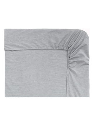 Drap housse fines rayures en polyester, VAGUE