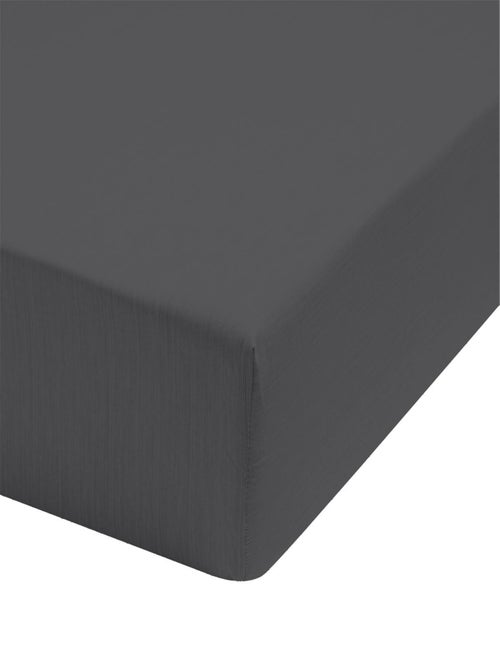 Drap housse fines rayures en viscose de bambou, ÉCORCE - Kiabi