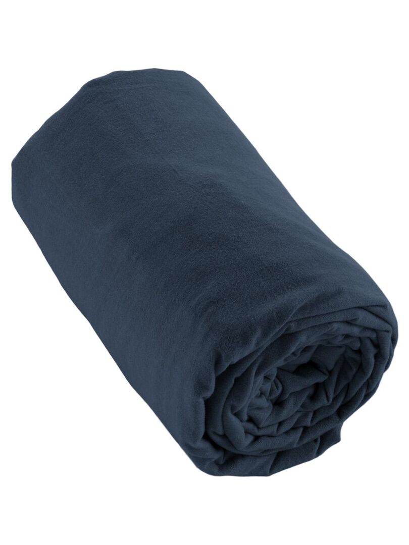 Drap housse Collection Couleur Emotion - gris anthracite - Kiabi - 12.90€