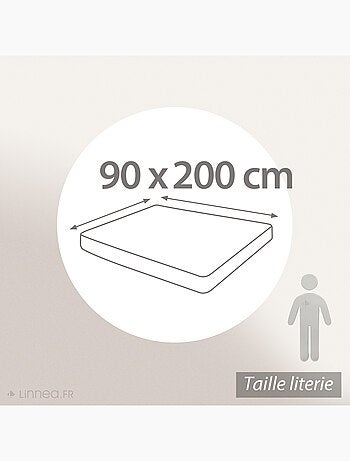 Drap housse flanelle unie WALES