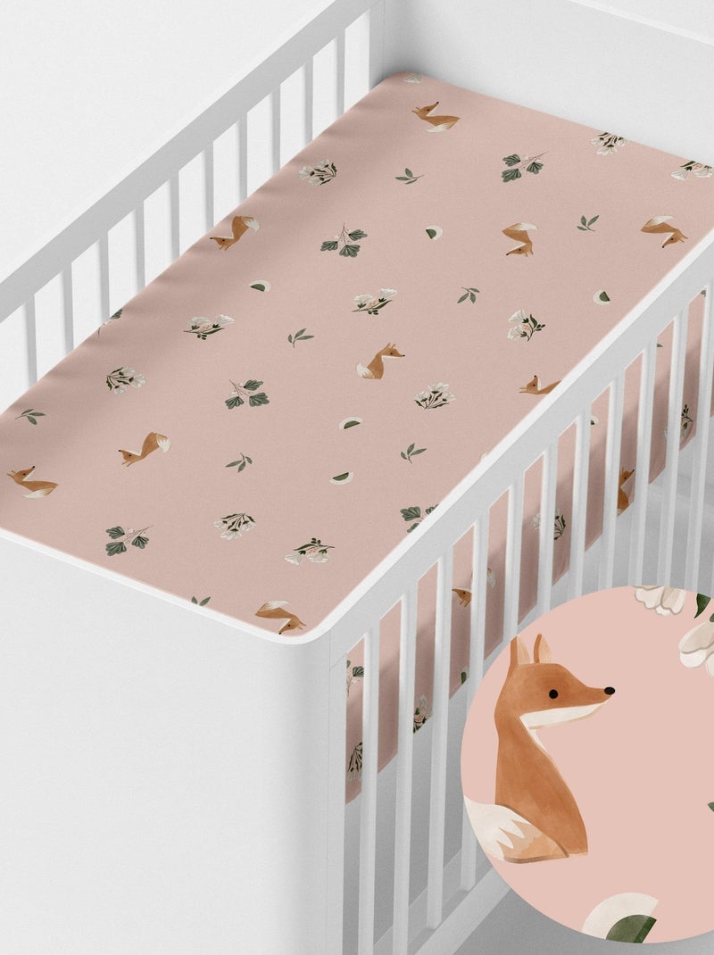Drap-housse Fox forest Lit Bébé "Happyfriday" Multicolore - Kiabi