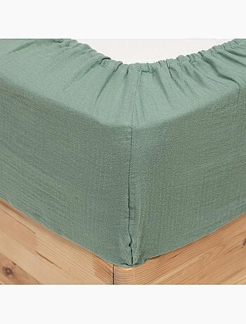 Drap Housse Gaze Coton Flora