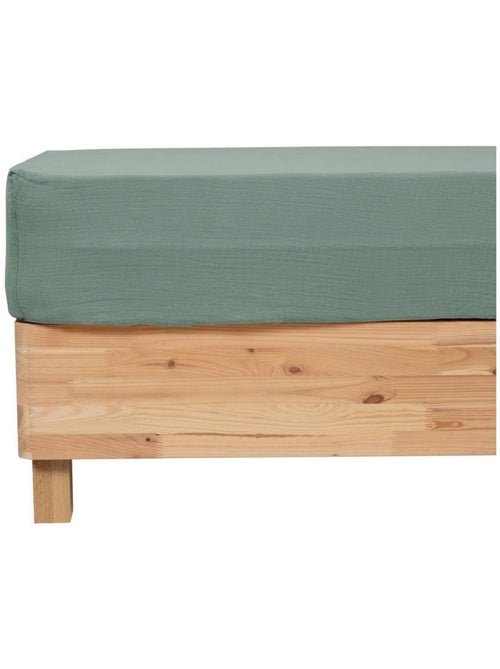 Drap Housse Gaze Coton Flora - Kiabi