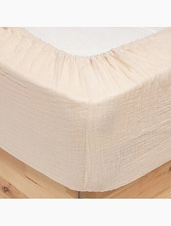 Drap Housse Gaze Coton Flora