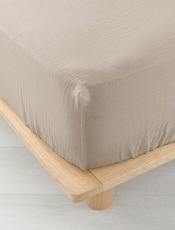 Drap Housse Gaze Coton tendance uni