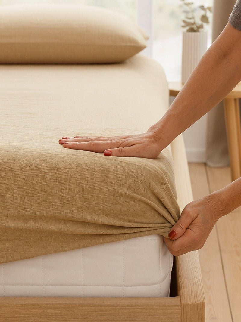 Drap Housse Gaze de coton - Bonnet 30 Cm - Plusieurs Tailles - Plusieurs Coloris Blanc - Kiabi