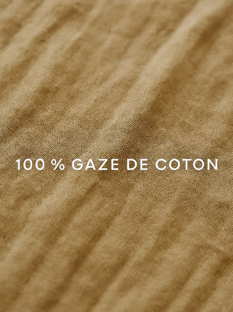 Drap Housse Gaze de coton - Bonnet 30 Cm - Plusieurs Tailles - Plusieurs Coloris Blanc - Kiabi