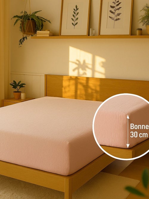 Drap Housse Gaze de coton - Bonnet 30 Cm - Plusieurs Tailles - Plusieurs Coloris - Kiabi