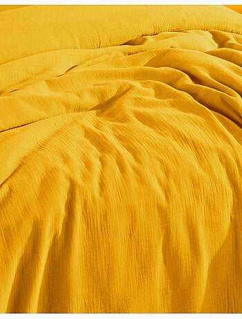 Drap housse gaze de coton ambre