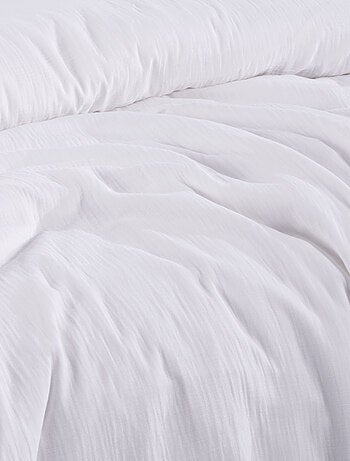 Drap housse gaze de coton blanc