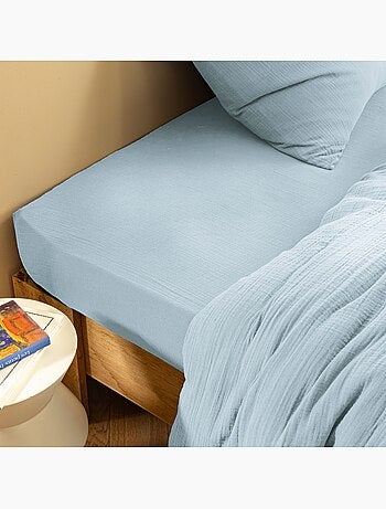 Drap housse gaze de coton