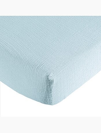 Drap housse gaze de coton