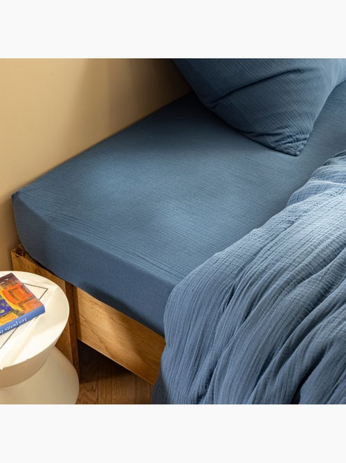 Drap housse gaze de coton - Kiabi Drap housse gaze de coton - Kiabi