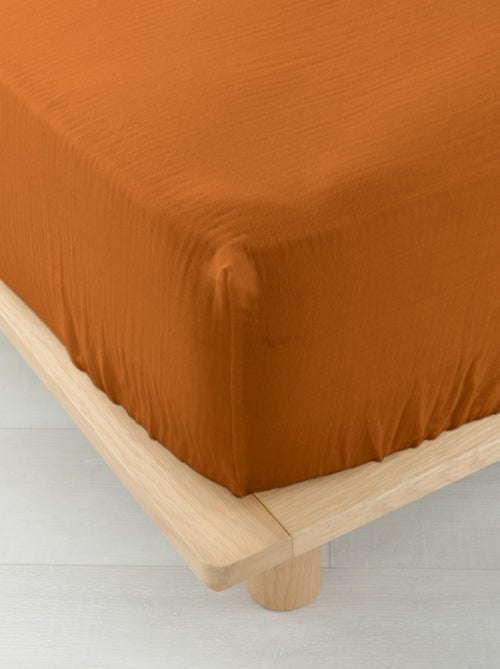 Drap Housse Gaze de coton Bonnet 30 Cm Plusieurs Tailles Plusieurs Coloris - Kiabi