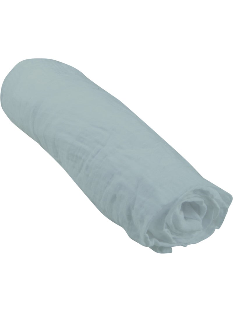 Drap housse Gaze de coton Douceur d'Intérieur Vert - Kiabi