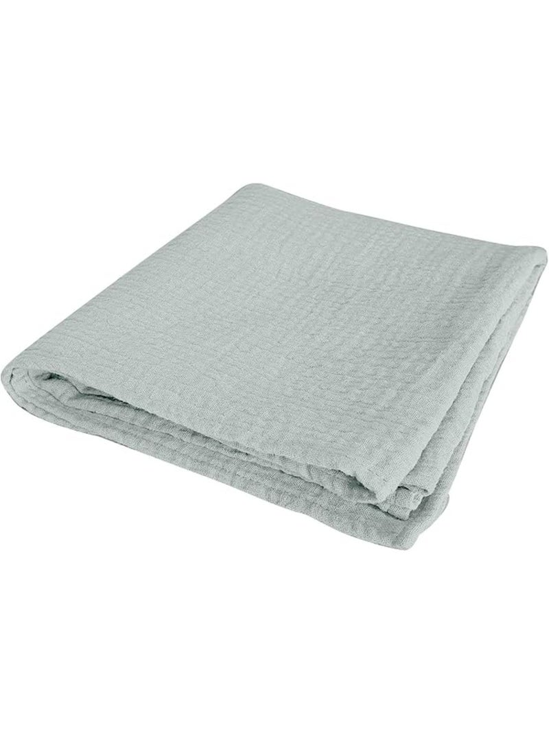 Drap housse Gaze de coton Douceur d'Intérieur Vert - Kiabi