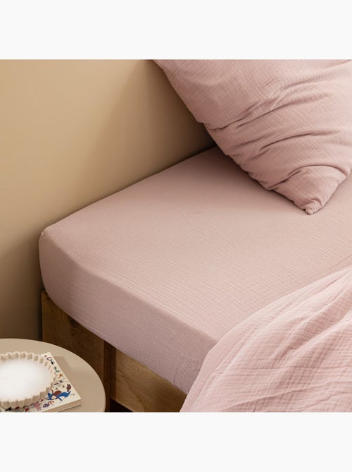 Drap housse gaze de coton june - Kiabi Drap housse gaze de coton june - Kiabi