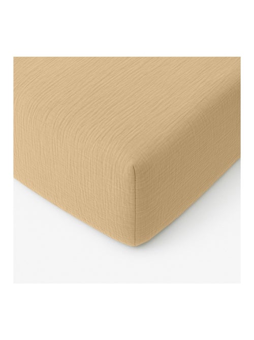 Drap-housse Gaze de coton lavé Douce - Kiabi Drap-housse Gaze de coton lavé Douce - Kiabi