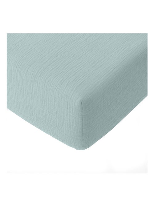 Drap-housse Gaze de coton lavé Douce - Kiabi Drap-housse Gaze de coton lavé Douce - Kiabi