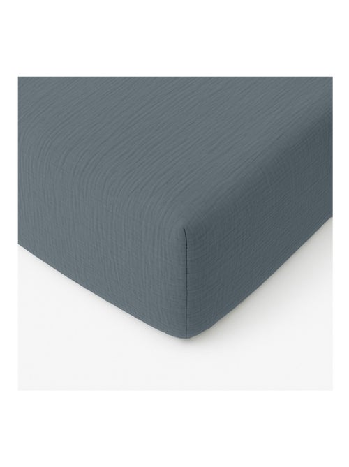 Drap-housse Gaze de coton lavé Douce - Kiabi Drap-housse Gaze de coton lavé Douce - Kiabi