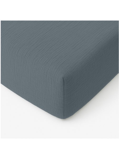 Drap-housse Gaze de coton lavé Douce - Kiabi Drap-housse Gaze de coton lavé Douce - Kiabi