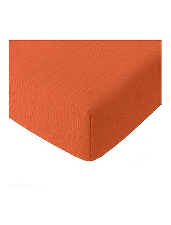 Drap-housse Gaze de coton lavé Douce