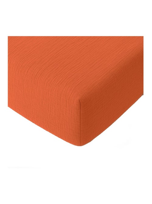 Drap-housse Gaze de coton lavé Douce - Kiabi