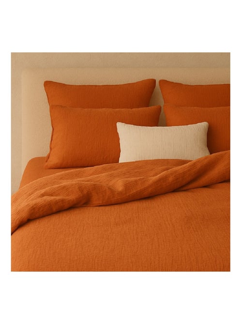 Drap-housse Gaze de coton lavé Douce - Kiabi