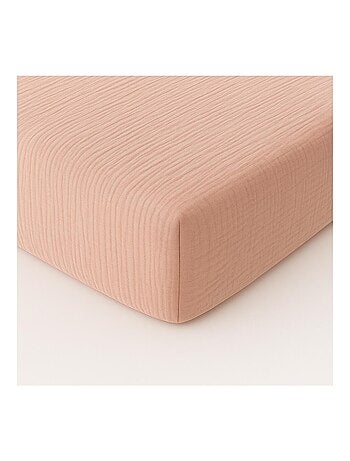 Drap-housse Gaze de coton lavé Douce