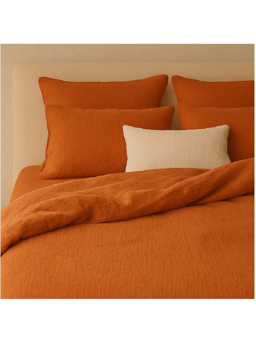 Drap-housse Gaze de coton lavé Douce - Kiabi Drap-housse Gaze de coton lavé Douce - Kiabi