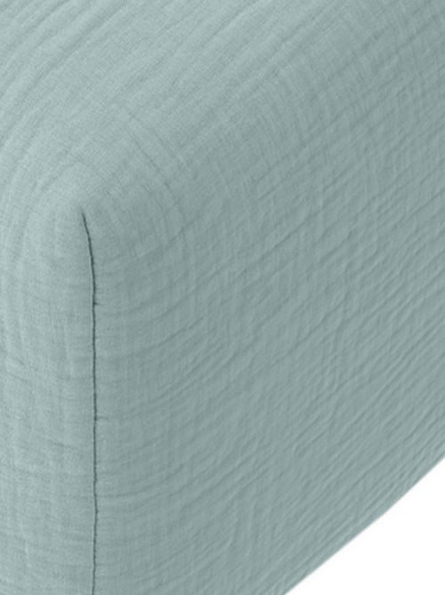Drap housse Gaze de Coton Lavé grand bonnet - Kiabi Drap housse Gaze de Coton Lavé grand bonnet - Kiabi