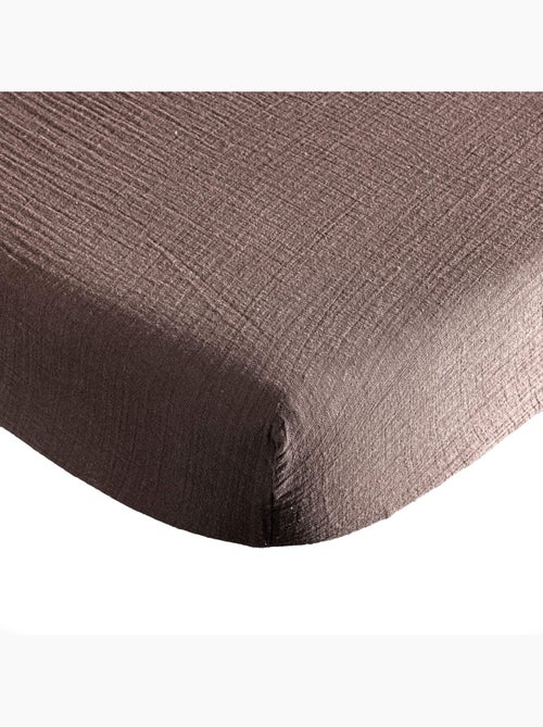 Drap housse gaze de coton - Kiabi