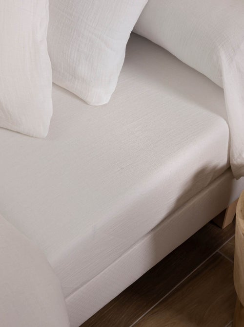 Drap housse gaze de coton NOA - Kiabi