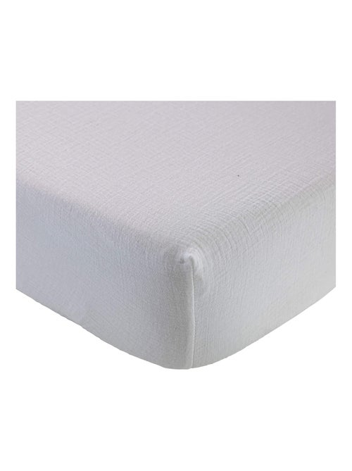 Drap housse gaze de coton NOA - Kiabi