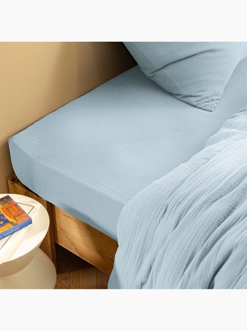 Drap housse gaze de coton noa - Kiabi