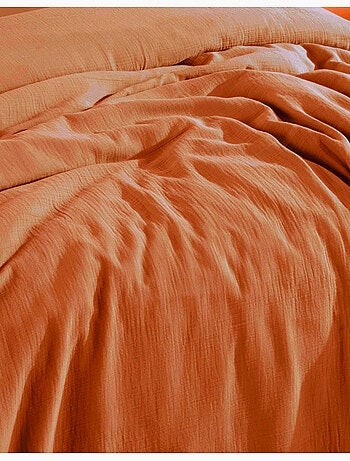Drap housse gaze de coton ocre