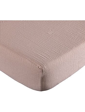 Drap housse gaze de coton