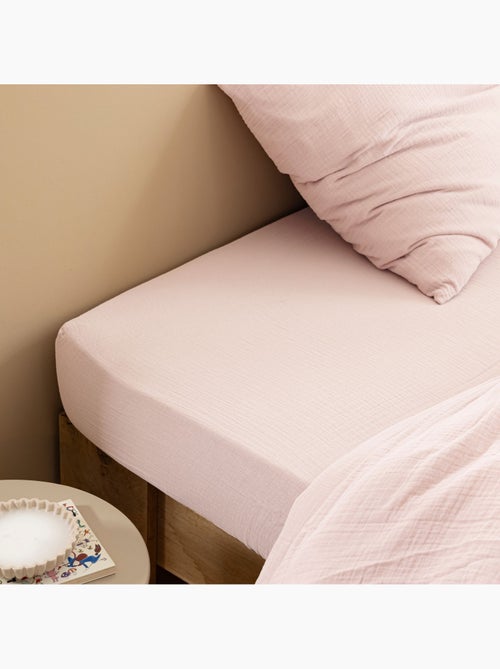 Drap housse gaze de coton - Kiabi Drap housse gaze de coton - Kiabi