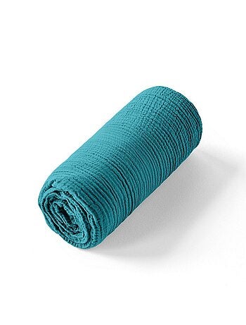 Drap housse gaze de coton uni Harmonieux