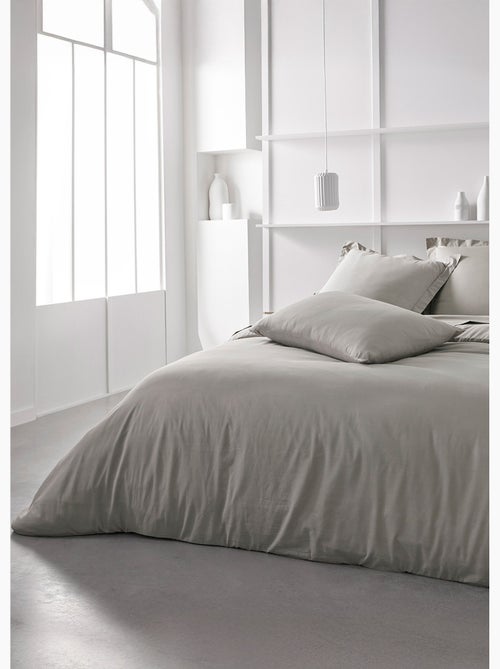 Drap housse grand bonnet 2 personnes uni coton PRESTIGE - Kiabi