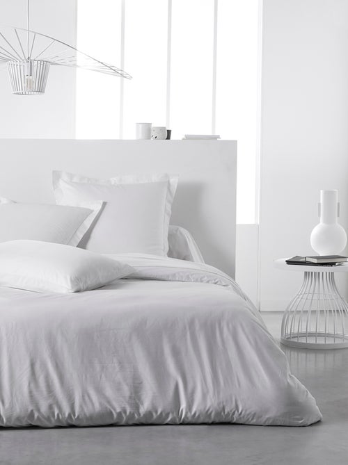 Drap housse grand bonnet 2 personnes uni coton PRESTIGE - Kiabi