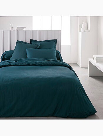 Drap housse grand bonnet 2 personnes uni coton PRESTIGE