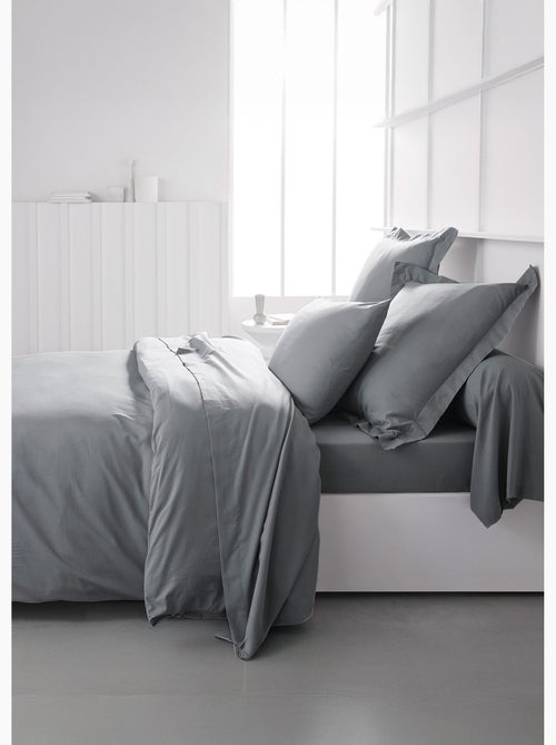 Drap housse grand bonnet 2 personnes uni coton PRESTIGE - Kiabi