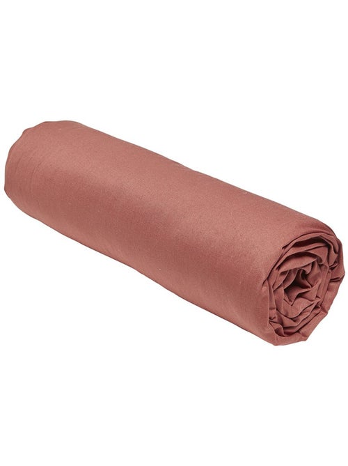 Drap housse grand bonnet 2 personnes uni coton PRESTIGE - Kiabi