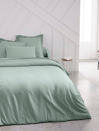 Drap housse grand bonnet 2 personnes uni coton PRESTIGE