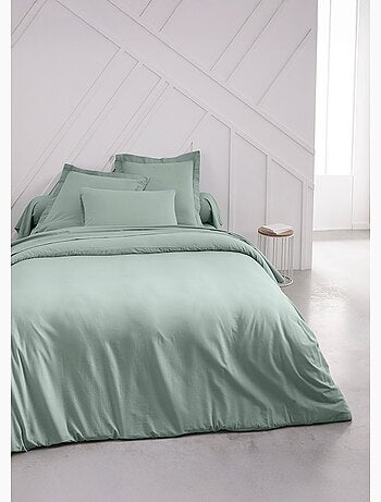 Drap housse grand bonnet 2 personnes uni coton PRESTIGE